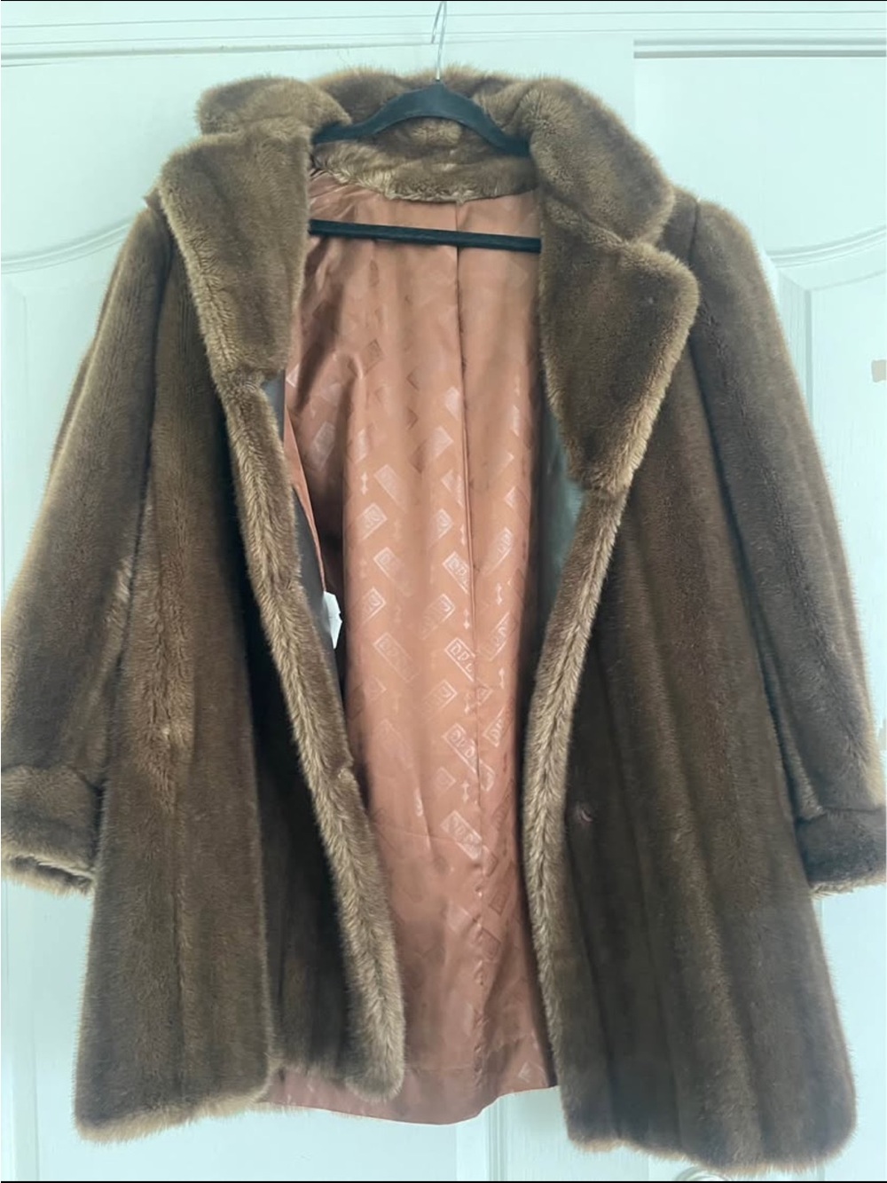 Classic Brown Faux Fur Coat for Women